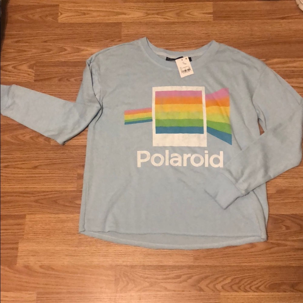 Blue Polaroid long sleeve